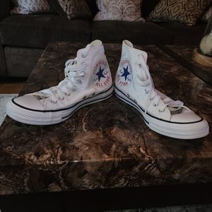 White Converse 8.5